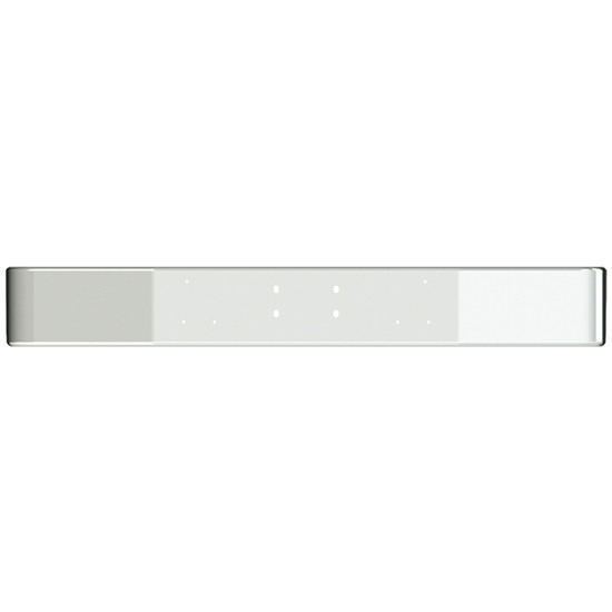 20 Inch Chrome Wrap Around Bumper, 10 Gauge W/ Pintail Hitch Holes For Peterbilt 357, 378 SBA