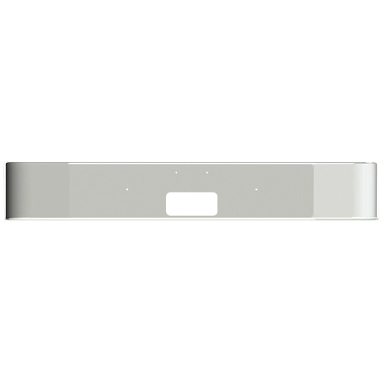 16 Inch SFA Chrome Bumper W/ Tow Hole Only 90 Degree Top Flange For 98 & Newer Peterbilt 330 Models