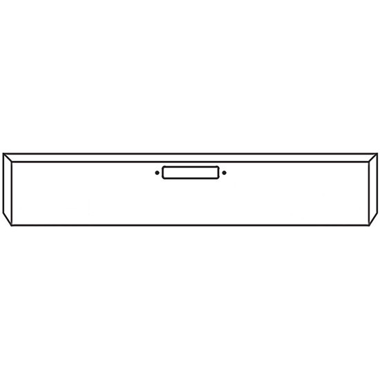 20 Inch Chrome Boxed End Bumper, 10 Gauge-Blind Mount W/ Center Tow Hole For Western Star 4900, 4964