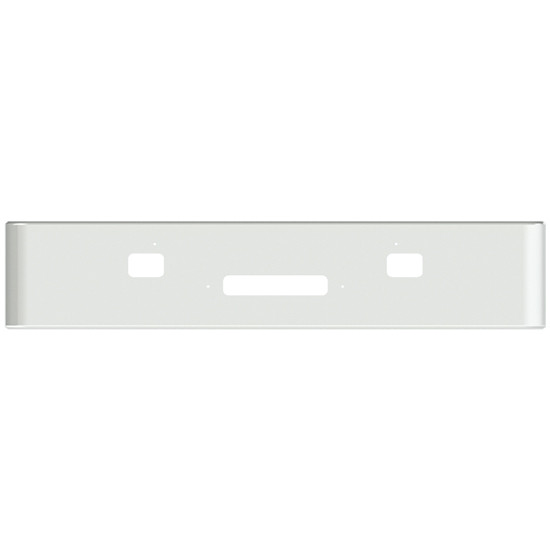 White 18 Inch Texas Bumper W/ Tow & Step Cutouts For Roadboss, Roadcommander 2