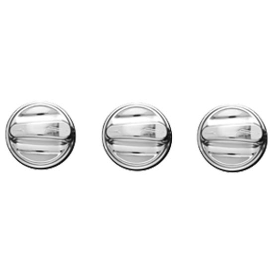 Chrome AC And Heater Control Knobs For Kenworth