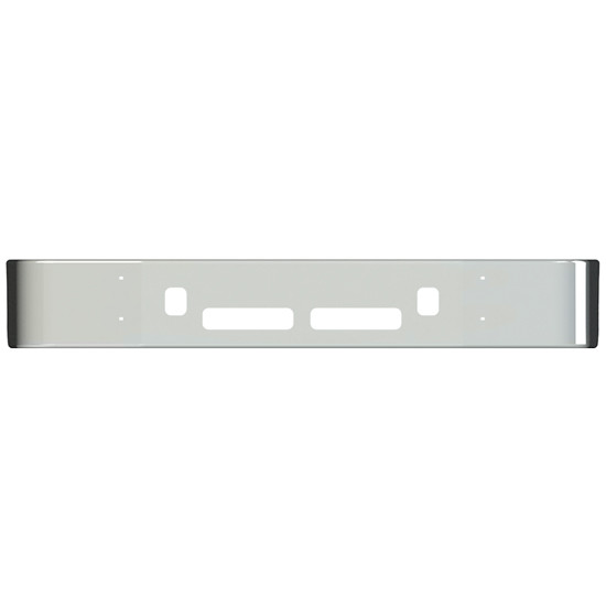 Chrome Steal 14 Inch Bumper W/ Bolt, Tow Pin, Vent Holes For Volvo VNM