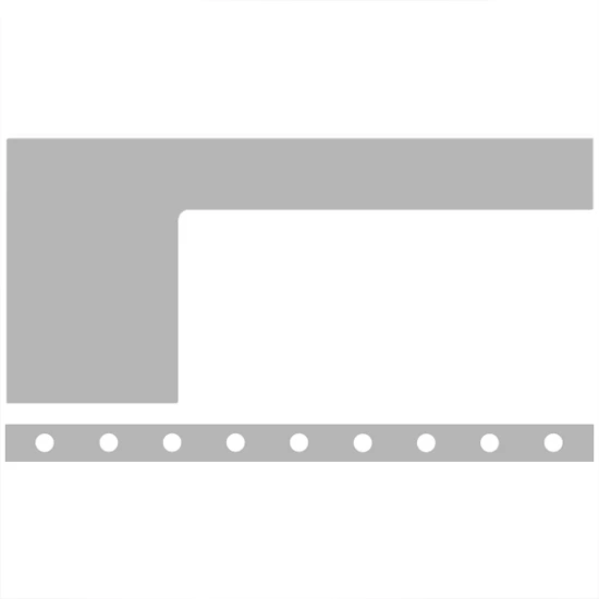 1-Piece Paintable Cab/Cowl Bodyline Panels W/ 18 - 3/4 Inch Downglow Light Holes, 4 Inch Tall For Peterbilt 389 131BBC, Glider