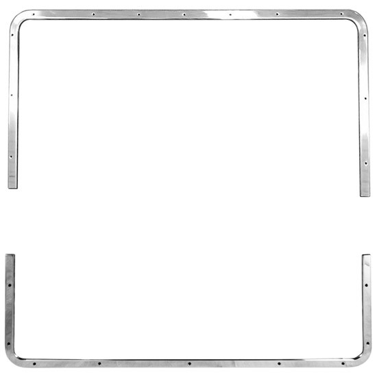 BESTfit Polished Aluminum Upper & Lower Grille Trim For Peterbilt 359