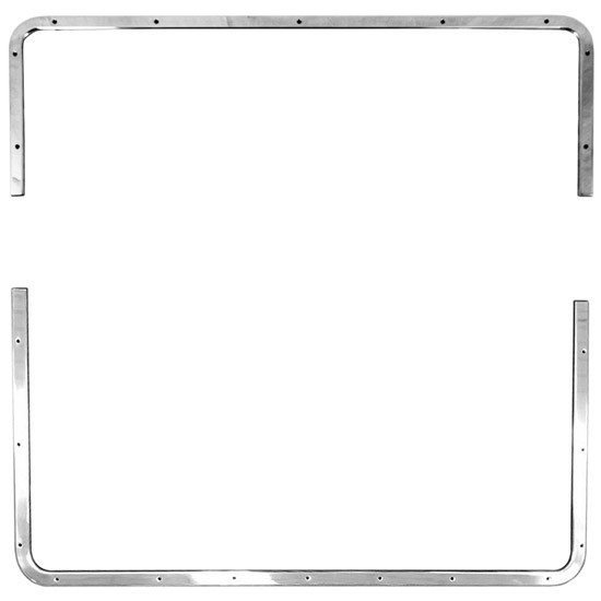 BESTfit Mirror Finish Aluminum Upper & Lower Grille Trim For Peterbilt 379