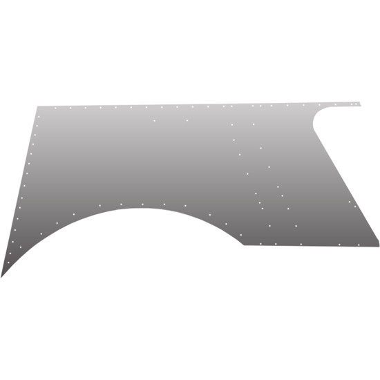 BESTfit Aluminum Extended Hood Side Panel Replaces 13-03463 For Peterbilt 359 127 BBC