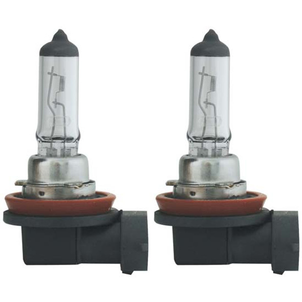 55 & 100 Watt 12V H11 Halogen Headlight Bulb - Clear & Icy Blue 55 & 100 Watt 12V H11 Halogen Headlight Bulb - Clear & Icy Blue