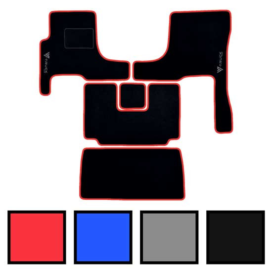 Black 5 Piece Carpet Floor Mat Set For Volvo VNL 630/670 Gen II