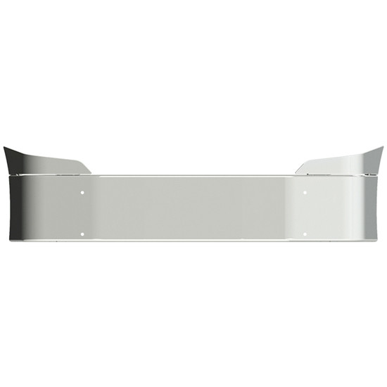 Valley Chrome 18 Inch Chrome Wrap Around Bumper For Freightliner Cascadia 113, 125 W/ Poly Bumper