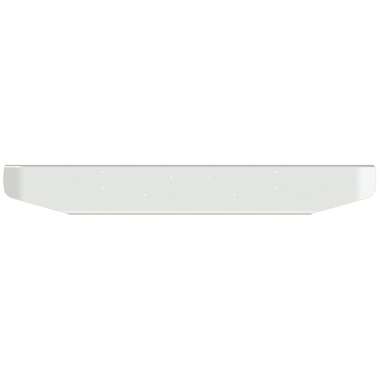 Valley Chrome 12 Inch Chrome Standard Rolled End Bumper, 7 Gauge For Kenworth W900S 1989-2007