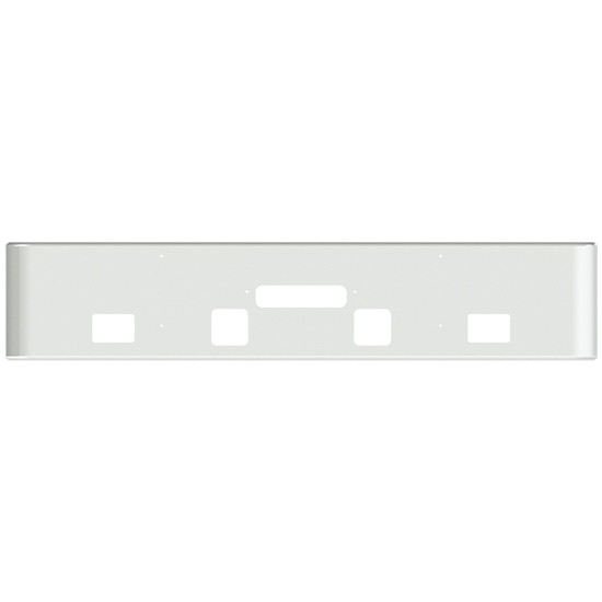 Valley Chrome 18 Inch Chrome Texas Rolled End Bumper, 7 Gauge For Western Star 4900