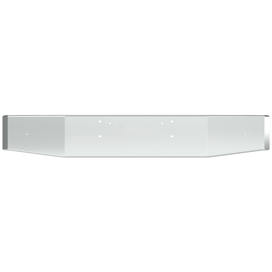 Valley Chrome 16 Inch Chrome Bumper, 10 Gauge W/ Single Break Back & Tapered Ends For Western Star 4900 SA 2003-2007