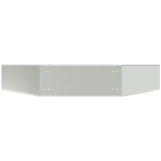 14 Inch Chrome Break Back Bumper W/Tapered Open-End For Kenworth T800 2003-Older