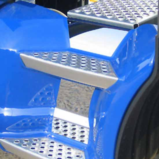 Stainless Steel Rear Upper Fairing Step Kick Panel For Kenworth T660, T680, T700