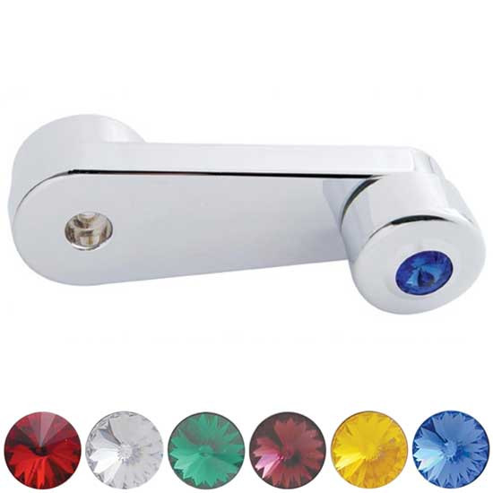 Chrome Window Crank With Color Jewel For Freightliner