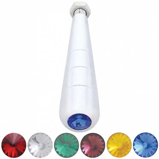 Chrome Trailer Brake Handle With Color Jewel - 4.75 Inch For Kenworth, Freightliner & Peterbilt