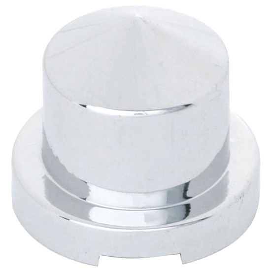 Chrome Nut Cover Pointed Style -10 Pack