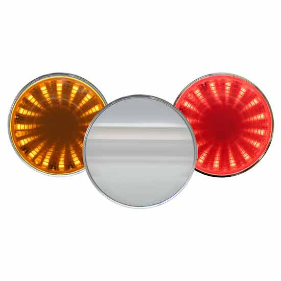 2 Inch Round LED Auxiliary Tunnel Lights With 3D Illusion