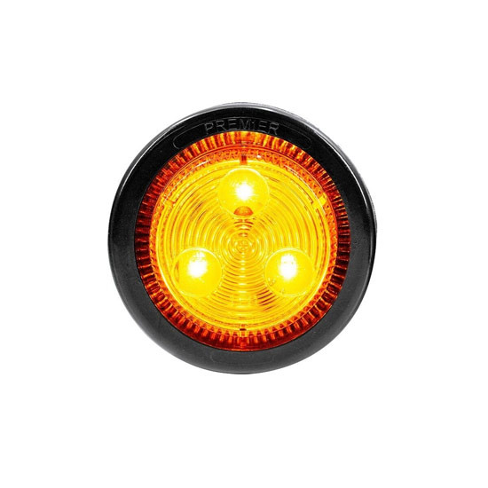 Low Profile 2 Inch Round LED Clearance & Marker Light W/ Color Options
