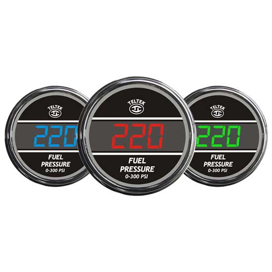 Teltek Digital Fuel Pressure Gauge 0-300 PSI