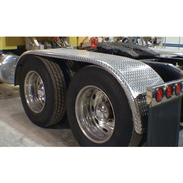Merritt 105 Inch Diamond Plate Aluminum Full Fender Merritt 105 Inch Diamond Plate Aluminum Full Fender