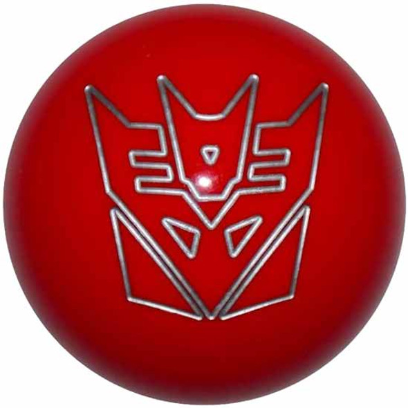 2.125 Inch Round Shift Knob With Decepticon Symbol 2.125 Inch Round Shift Knob With Decepticon Symbol