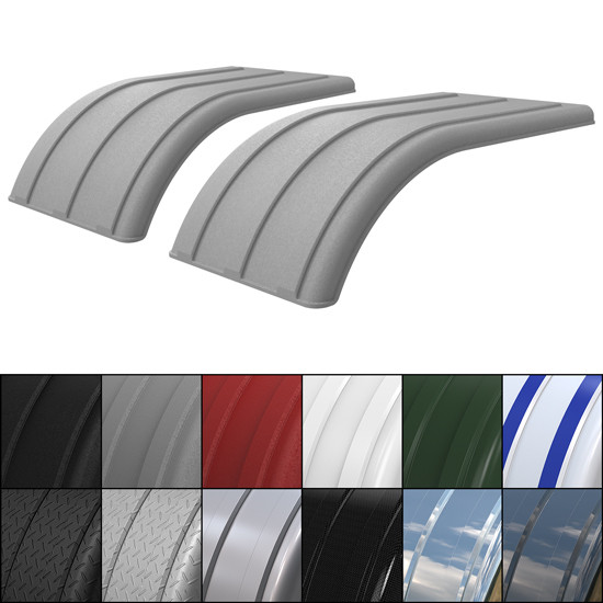 MIN4050 The Work Horse 50 Inch Half Fenders For Dual Tires - Pair
