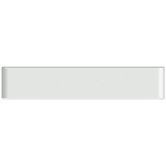 22 Inch Chrome Rolled American Eagle Bumper, 10 Gauge For Kenworth W900B, W900L