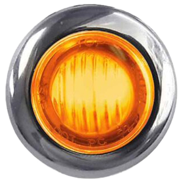 3/4 Inch 3 Diode Round Dual Function Light W/ Chrome Bezel 3/4 Inch 3 Diode Round Dual Function Light W/ Chrome Bezel