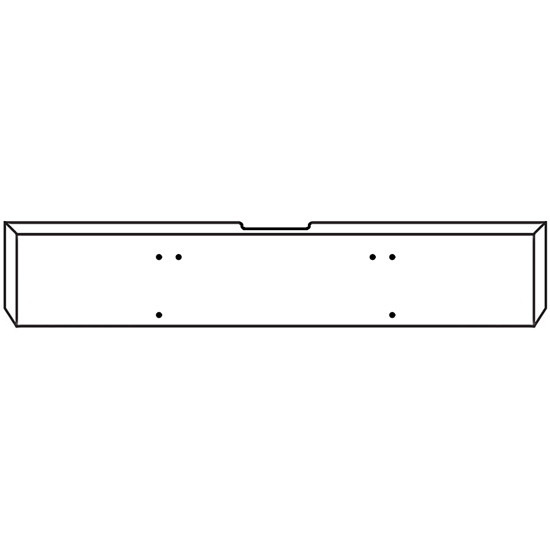 18 Inch Chrome Boxed American Eagle Bumper, 7 Gauge For Freightliner Classic 120, XL 132 2008 - 2010