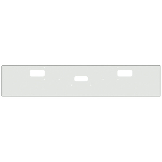 18 Inch Chrome Boxed American Eagle Bumper, 7 Gauge For Peterbilt 362 1981-2002