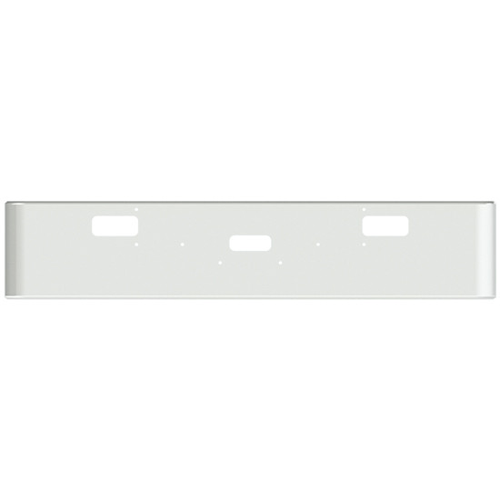 20 Inch Chrome Rolled American Eagle Bumper, 10 Gauge For Peterbilt 362 1981-2002