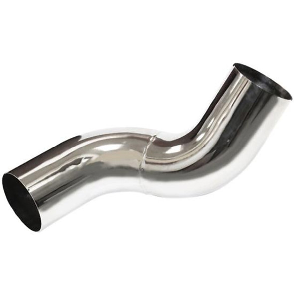 Chrome Multi-Bend Economy Elbow For Peterbilt 377, 378 - Driver Or Passenger Side