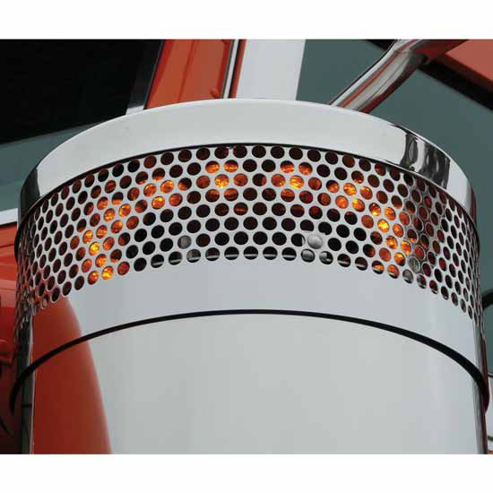 Stainless Steel Inner Breather Lights W/ Light Options For 15 Inch Donaldson