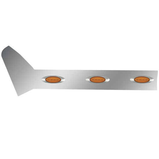 Roadworks Stainless Steel Cab Panels W/ Block Heater Plug, Light Options For International LT 125 BBC