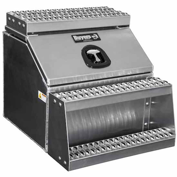 Smooth Aluminum Step Box W/ Wide Opening Lid 23.31 X 28.5 Inch Smooth Aluminum Step Box W/ Wide Opening Lid 23.31 X 28.5 Inch