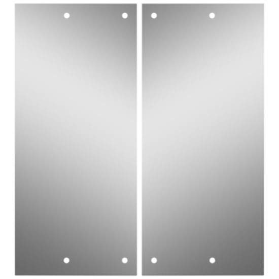 Roadworks Stainless Steel Short/Wide Front Air Cleaner Light Panels For Freightliner Classic