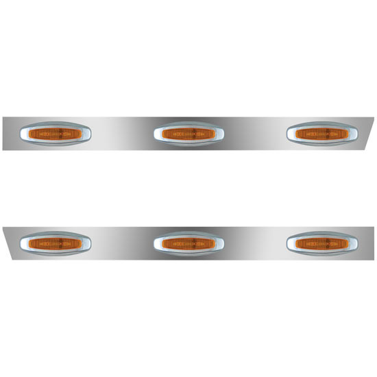 Roadworks Stainless Steel Cab Panels W/ Light Options For Freightliner Cascadia 125