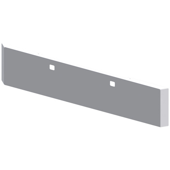 Chrome 22 Inch Blind Mount Texas Mitered End Bumper, 10 Gauge For Kenworth W990