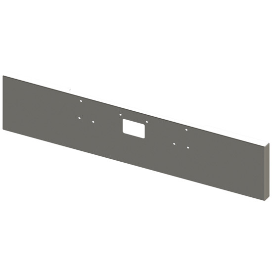 Chrome 20 Inch Texas Boxed End Bumper, 10 Gauge For Peterbilt 378 & 357 SFA & 379