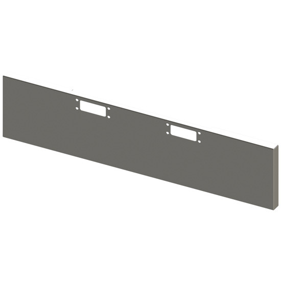 Chrome 22 Inch Texas Boxed End Bumper, 10 Gauge For Peterbilt 352, 359