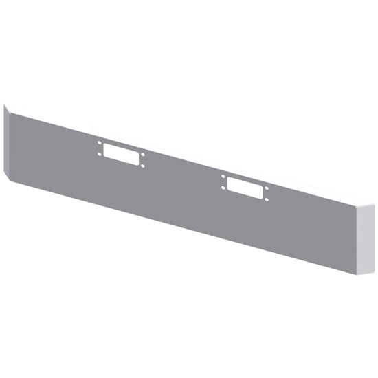 Chrome 18 Inch Texas Mitered End Bumper, 10 Gauge For Peterbilt 352, 359