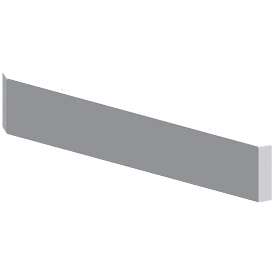 20 Inch Chrome SS Texas Mitered End Bumper, 10 Gauge, Blind Mount For Peterbilt 357/378 SFA & 379