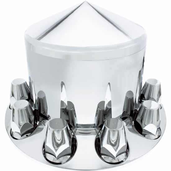 Pointed Rear ABS Axle Cover With 33MM Thread-On Nut Covers