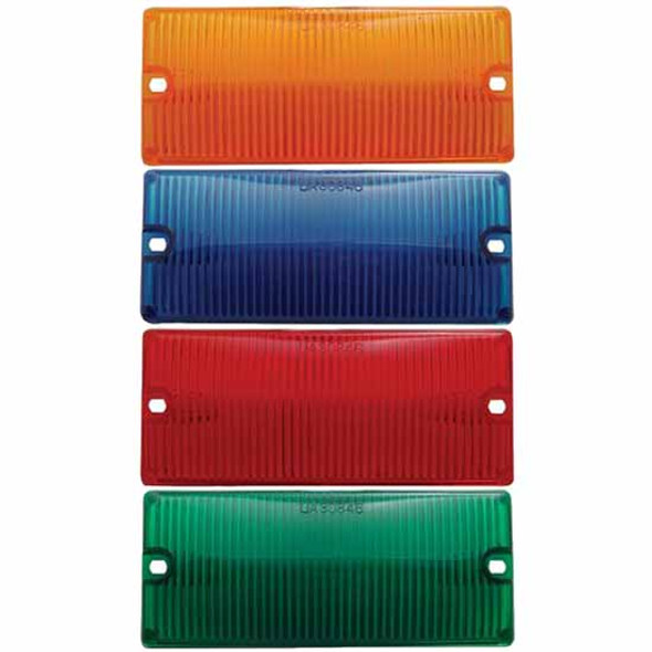 Colored Poly Door Light Lens 2 3/16 X 5 3/16 Inch