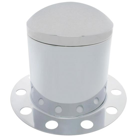 3 Piece Rear Axle Cover W/ Removable Chrome Dome Hubcap