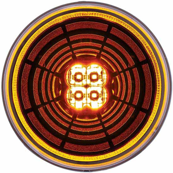 4 Inch 13 LED Round ABYSS Turn Signal Light Amber 4 Inch 13 LED Round ABYSS Turn Signal Light Amber
