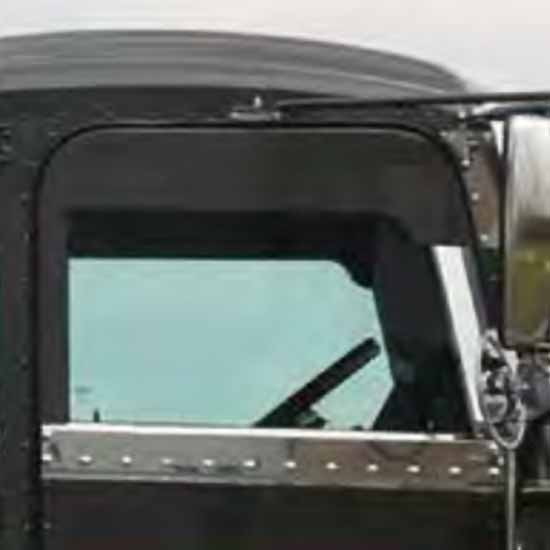 8.5 Inch Top Of Door Trim To Match Post Mount Visor For Peterbilt 2005-Newer