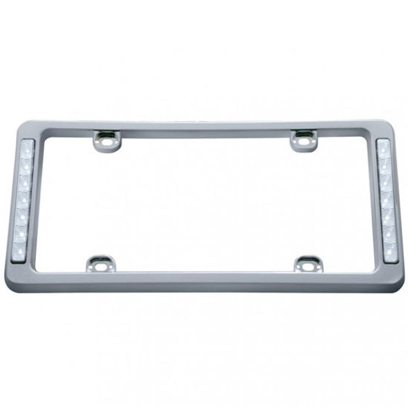 Chrome Plastic LED License Frame Chrome Plastic LED License Frame