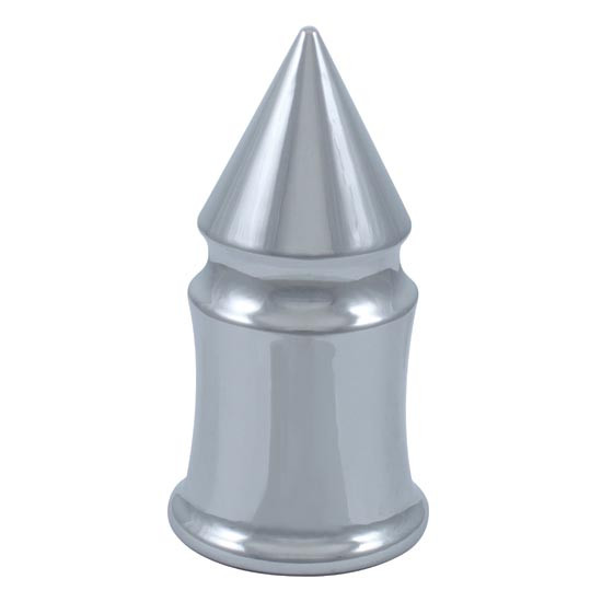 33 MM Chrome Plastic V-Spike Push-On Nut Cover